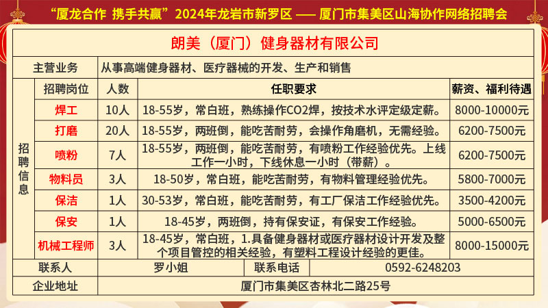 598三明人才网最新招聘
